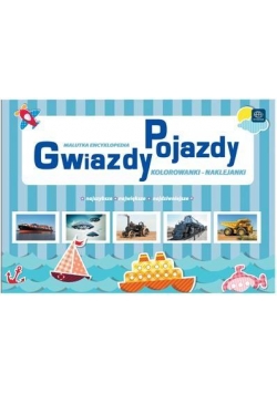 Gwiazdy Pojazdy kolorowanki - naklejanki