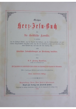 Grosses Herz Jesu Buch ,1908 r.