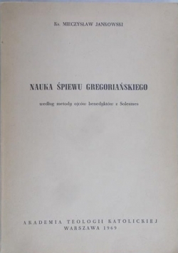 Nauka śpiewu Gregoriańskiego
