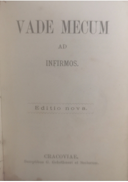 Vade Mecum ad infirmos, 1887 r.