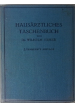 Hausarztliches Taschenbuch,  1925 r.