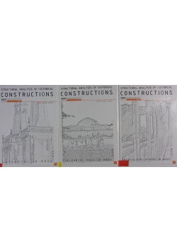 Structural analysis of historical constructions  Tom I - III