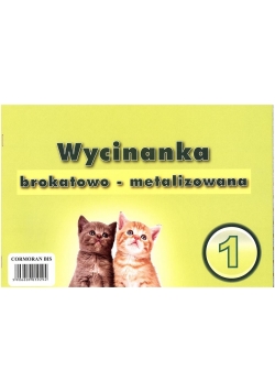 Wycinanka A4 brokatowo - metalizowana 1