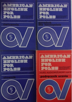 American English for Poles kurs audiowizualny.Zestaw 4 książek
