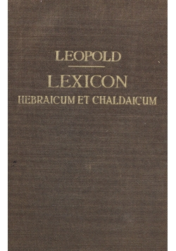 Lexicon Hebraicumet Chaldaicum