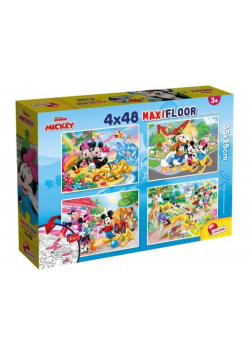 Puzzle Supermaxi 4x48 Myszka Miki