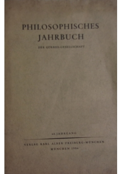 Philosophisches jahrbuch