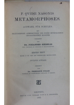 Metamorphoses, 1882 r.