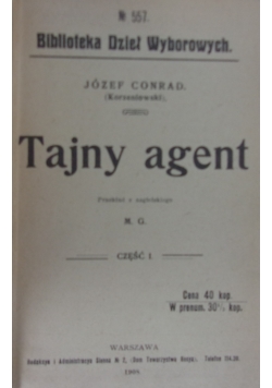 Tajny agent,1908r