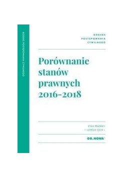 Porównanie stanów prawnych KPC 2016-2018