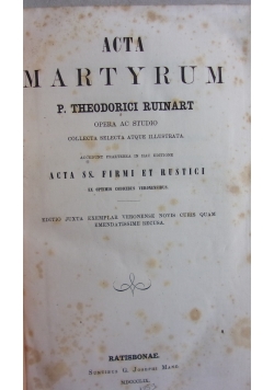 Acta Martyrum, 1859 r.