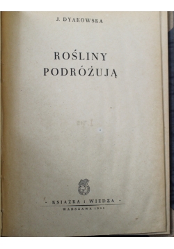 Rośliny podróżują