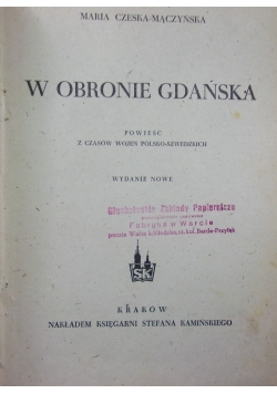 W obronie Gdańska,1946