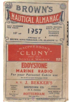 Brown's nautical almanac 1957