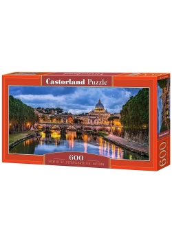 Puzzle 600 Widok Bazyliki Św Piotra CASTOR