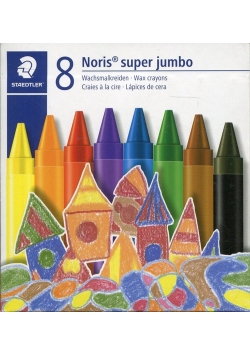 Kredki woskowe Noris Club super Jumbo 8 kolorów