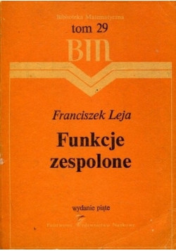 Funkcje zespolone ,Tom 29