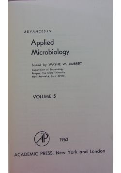 Advances in applied microbiology 5