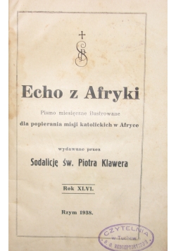 Echo z Afryki, 1938r.