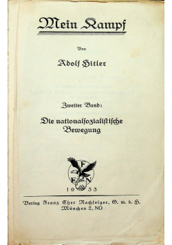 Mein Kampf 1933 r.