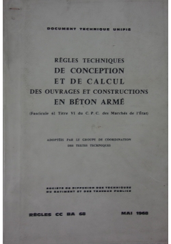 Regles trchniques de conception et de calcul des ouvrages et constructions en beton arme