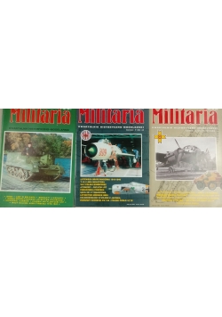 Militaria, Zestaw trzech trzech kwartalników historyczno - modelarskich
