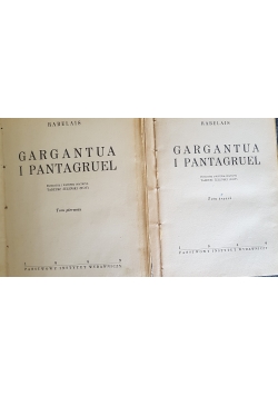Gargantua i pantagruel 4 tomy, 1949r.