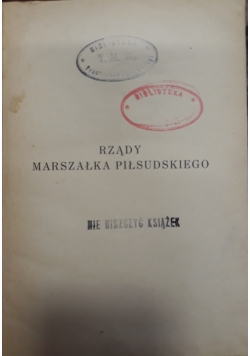 Rządy marszałka Piłsudskiego, 1927 r.