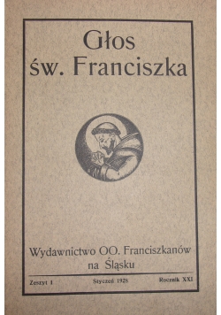 Głos św. Franciszka, zeszyt 1-12,1928r.