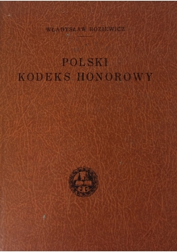 Polski kodeks honorowy, reprint