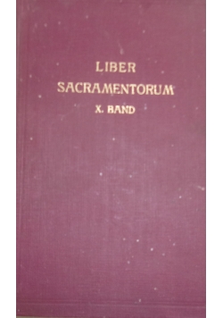Liber Sacramentorum, 1932 r.