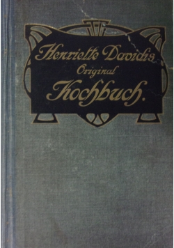 Original kochbuch, 1910 r.