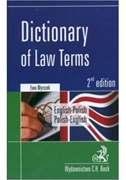 Dictionary of Law Terms English-Polish, Polish-English