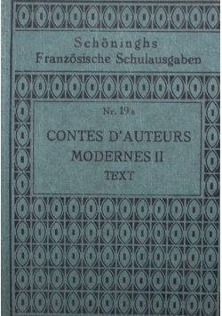 Contes Dauteurs modernes II Text Nr 19  1920 r