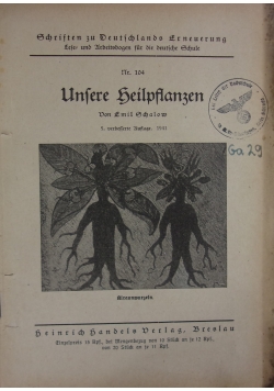 Unsere Heilpflanzen, 1941 r.