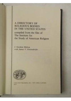 A Directory of Religious Bodies in the United States