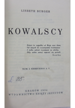 Kowalscy, 1934 r.