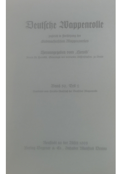 Deutsche Wappenrolle. Teil 2