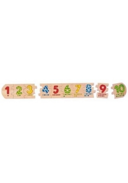 Drewniane puzzle Cyfry do nauki liczenia