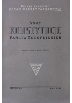 Nowe Konstytucje państw europejskich, 1949 r.