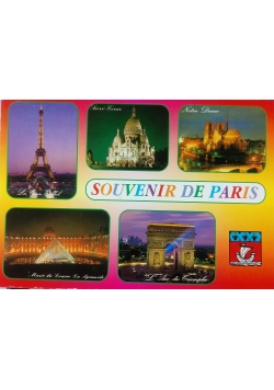 Souvenir de Paris - zestaw 16 pocztówek
