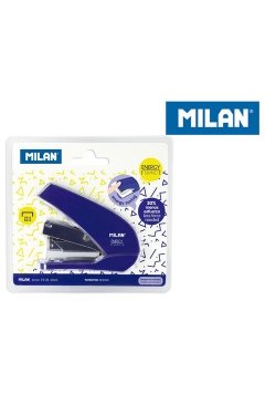 Zszywacz Milan 9 cm Energy Saving niebieski