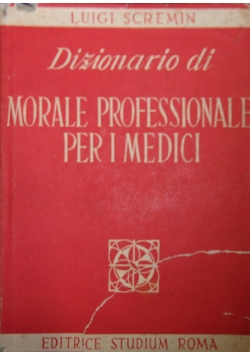 Dizionario di Morale Professionale per i Medici