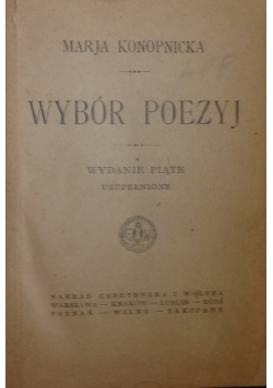 Wybór poezyj, 1922 r.