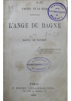 L'ange du Bagne 1869 r.