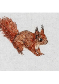 Karnet kwadrat z kopertą Red Squirrel