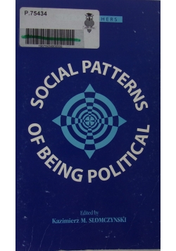 Social Patterns Of Being Political