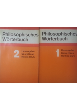 Philosophisches Worterbuch,zestaw dwóch tomów