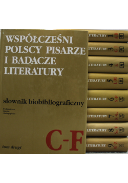 Współcześni polscy pisarze i badacze literatury 9 tomów