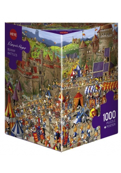 Puzzle 1000 Bitwa królików (Puzzle+plakat)